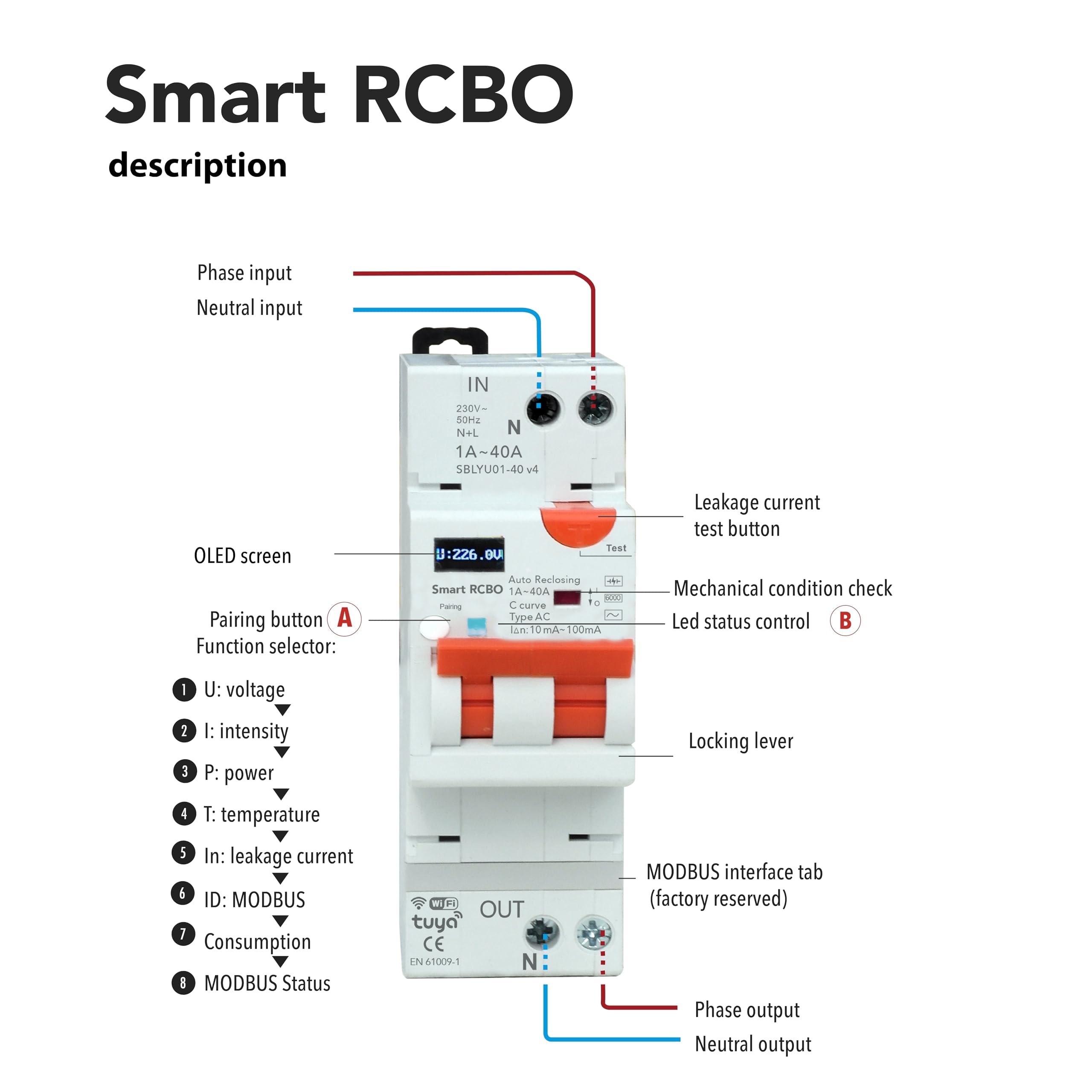 Connected RCBO 1–40 A Wi-Fi (v4) — photo 2
