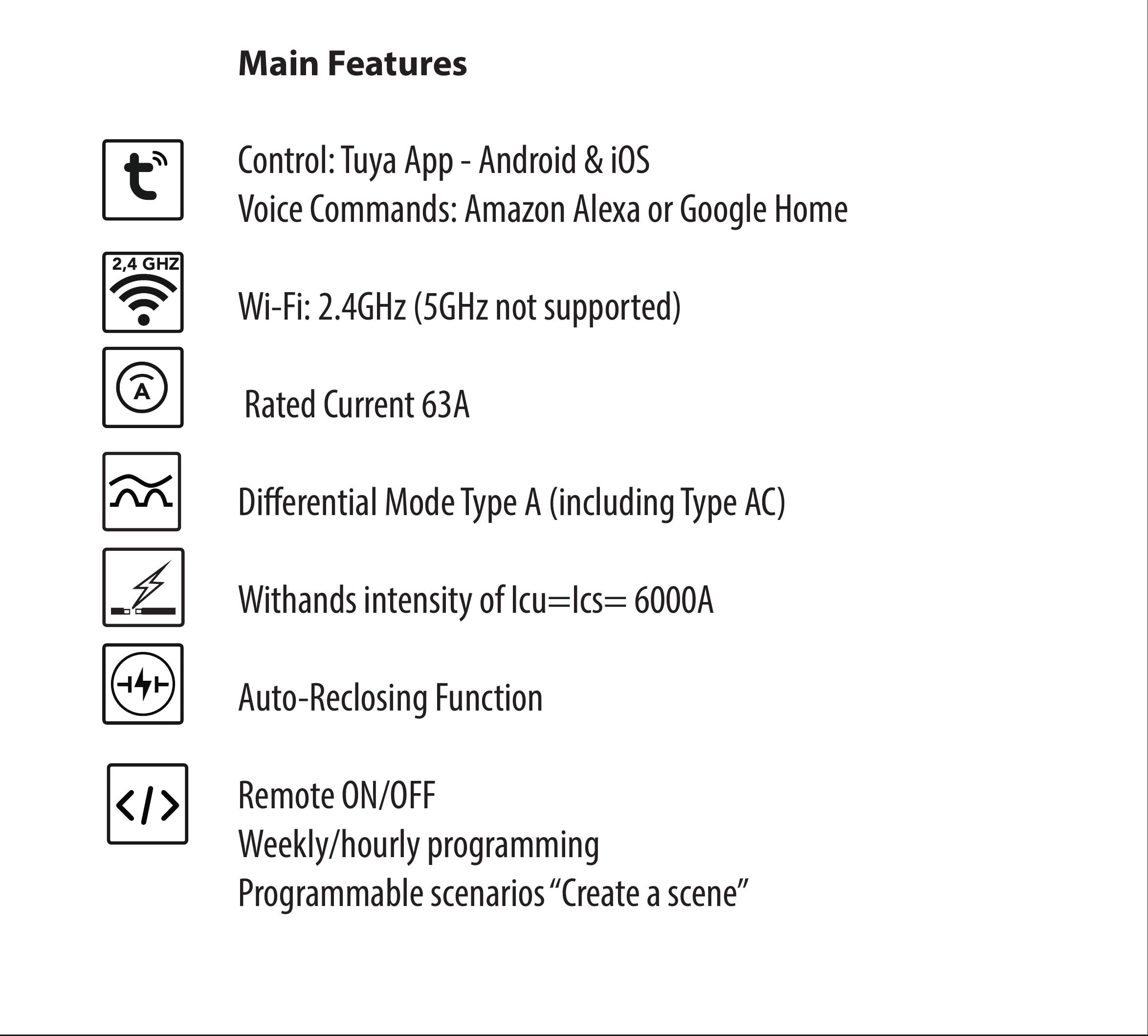 Connected RCCB 4P 63 A Wi-Fi — auto-reclosing — photo 3