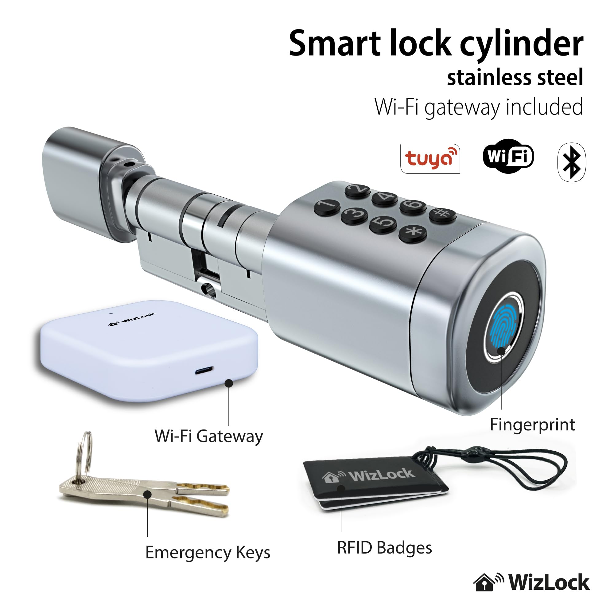 Connected lock cylinder with Wi-Fi gateway — photo 2