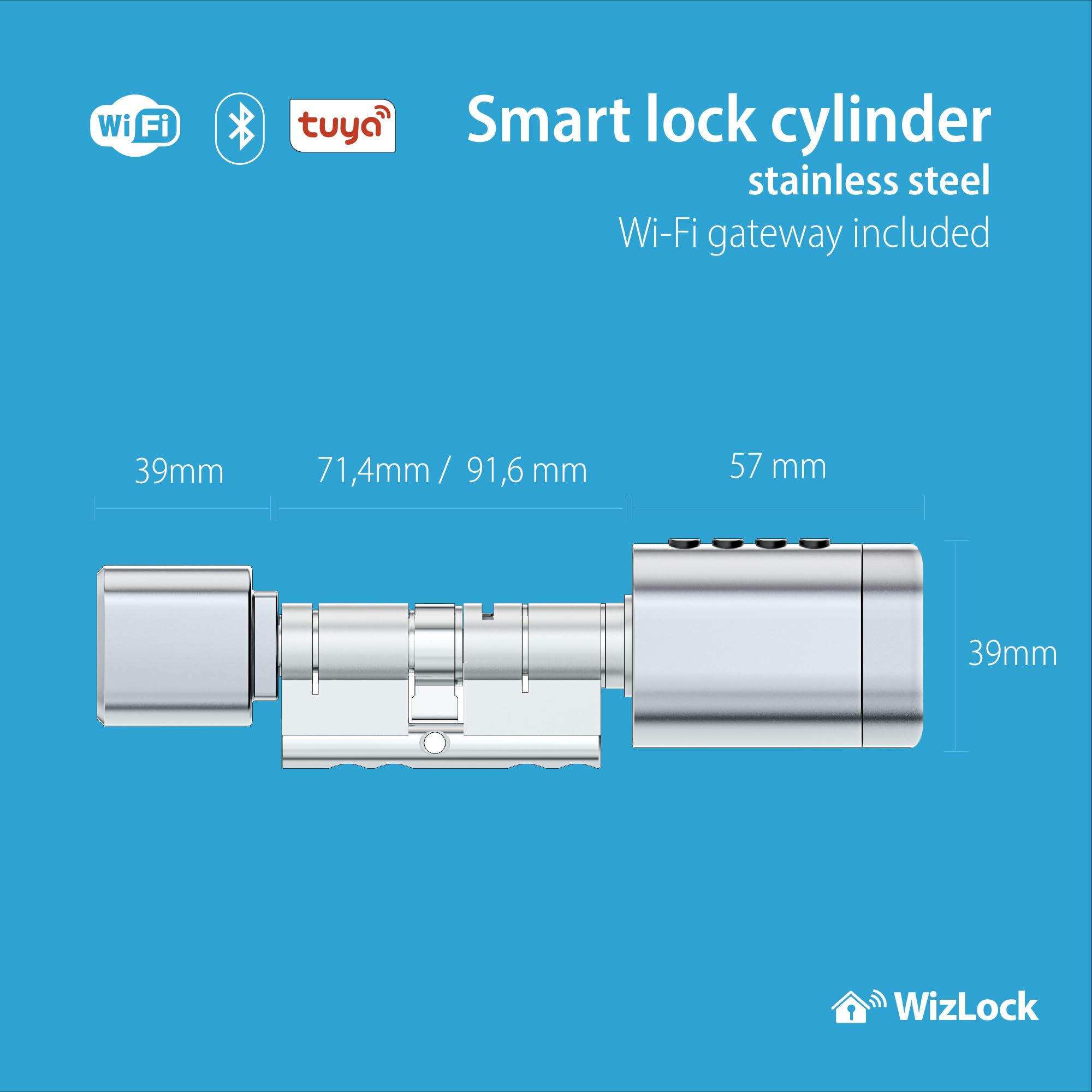 Connected lock cylinder with Wi-Fi gateway — photo 4