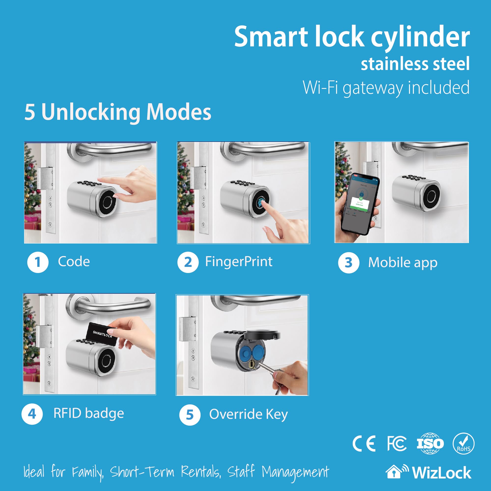 Connected lock cylinder with Wi-Fi gateway — photo 5