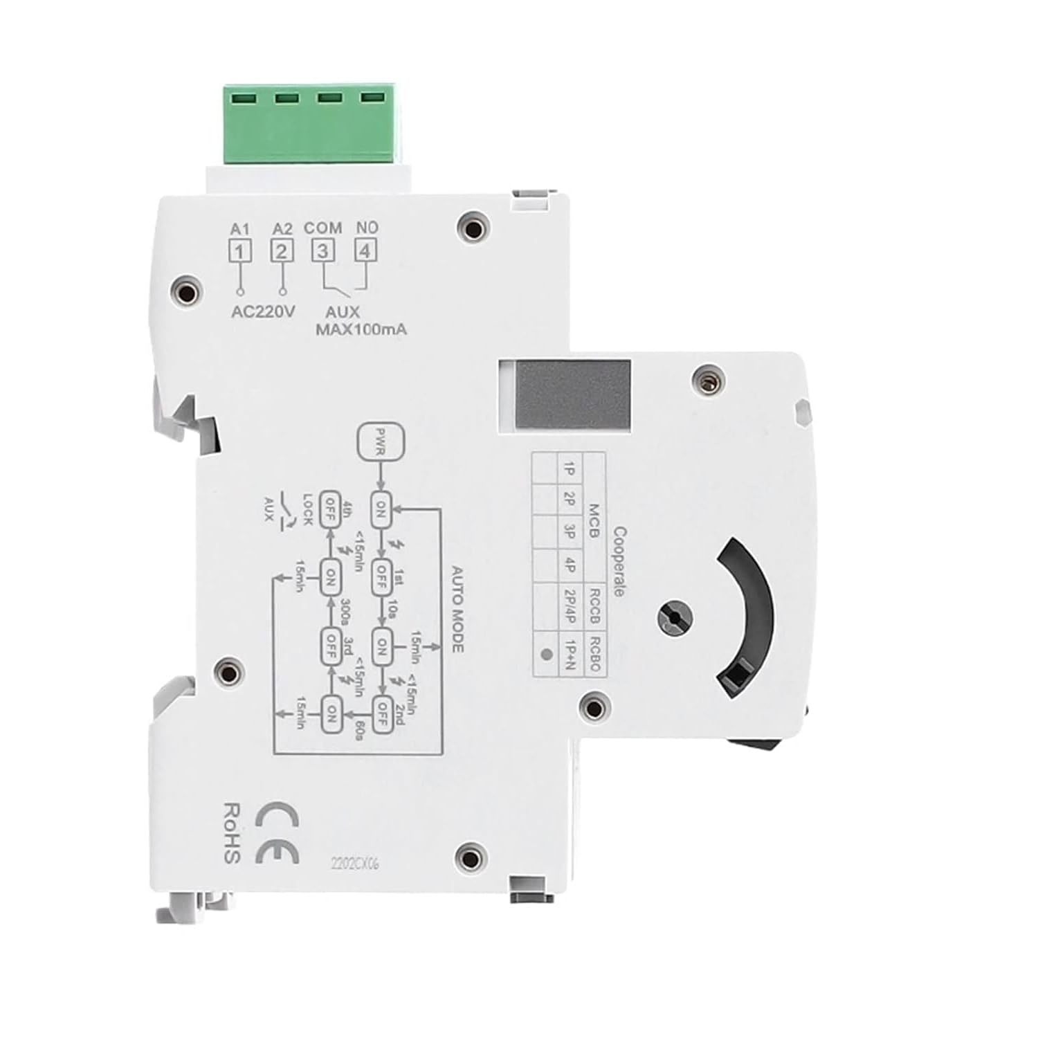 RCCB 4P 63 A 30 mA type A — auto-reclosing — photo 2