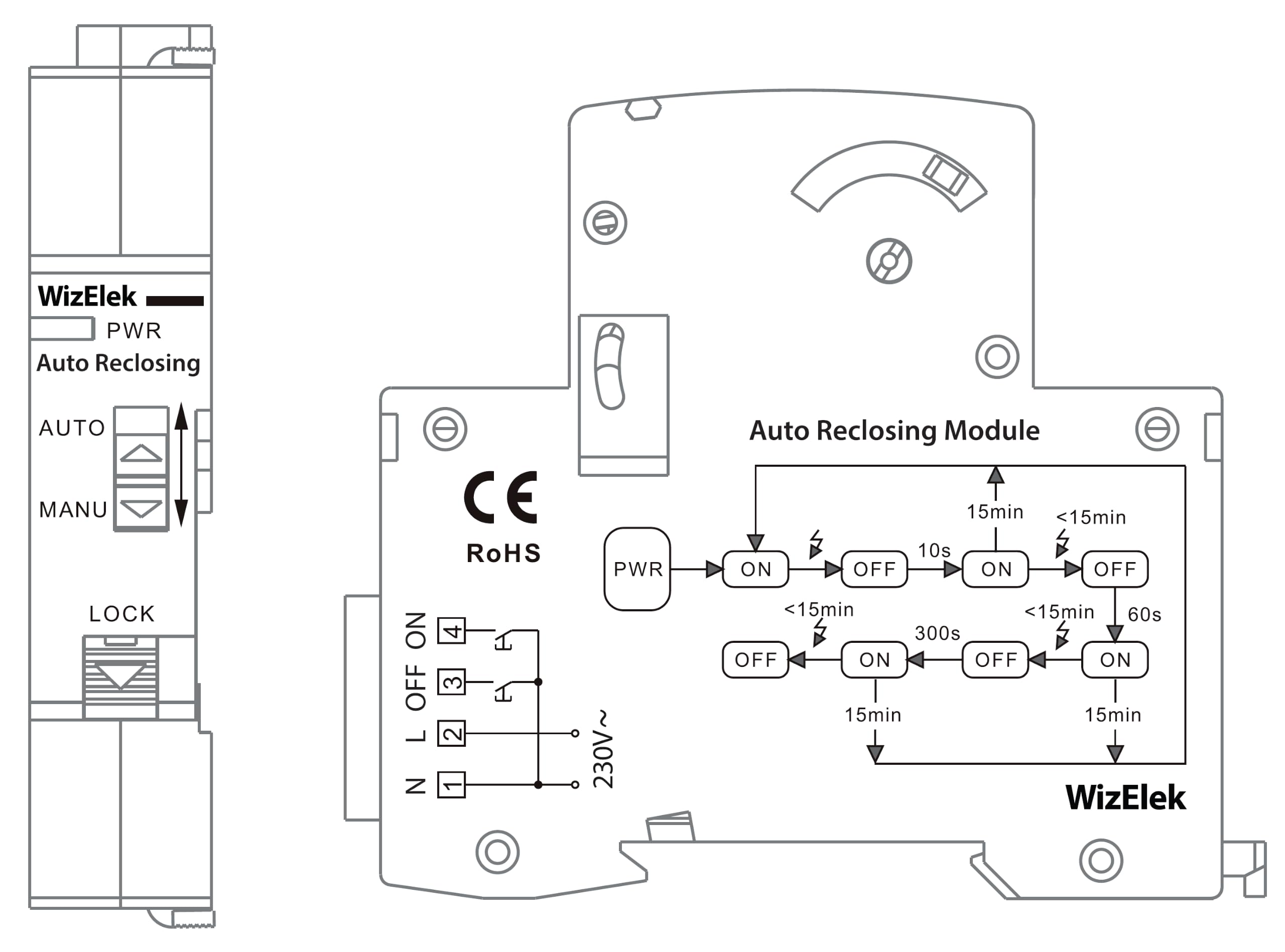 RCCB 2P 63 A 30 mA type A — auto-reclosing — photo 4