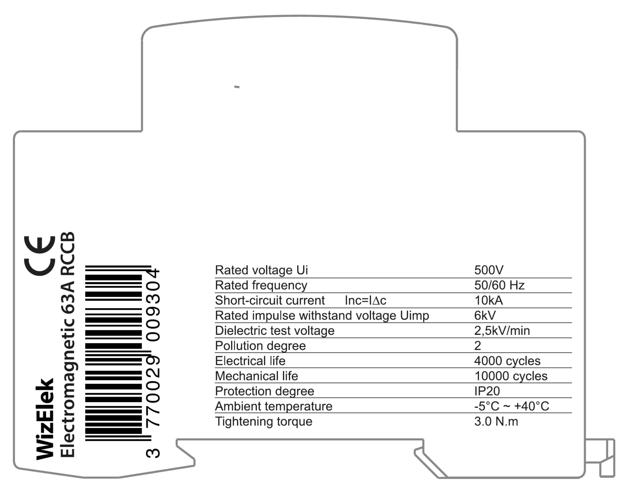 RCCB 2P 63 A 30 mA type A — auto-reclosing — photo 6